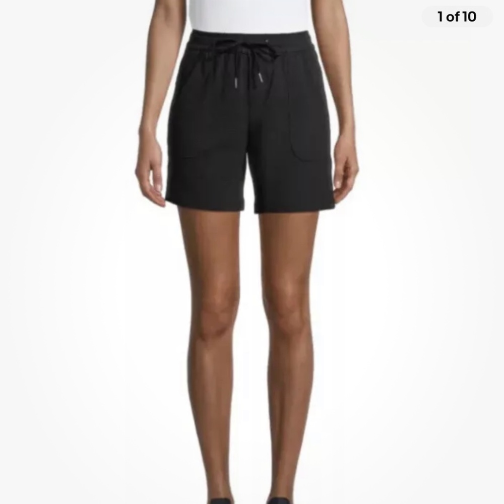 Athlux Women’s Twill Commuter Black Bermuda Shorts XXL/2X/20 NEW